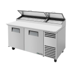 True Pizza Table 67"L, Angle Top TRUE-TPP-AT-67-HC