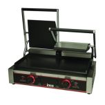 Winco ESG-2 Dual Flat Sandwich Grill 19"x9" Cooking Surface WINC-ESG-2