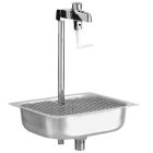 Fisher 59110 Glass Filler W/Sink all S/S FISF-59110