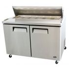 Atosa Cold Table, 2-Door, 48"L, 12-Pan, 115V ATOSA-MSF8302GR