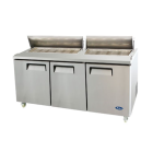 Atosa Cold Table, 3-D00R 72"L, 30-Pan Mega,115V ATOSA-MSF8308GR